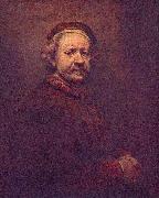 REMBRANDT Harmenszoon van Rijn Dated 1669, the year he died, though he looks much older in other portraits. National Gallery France oil painting reproduction